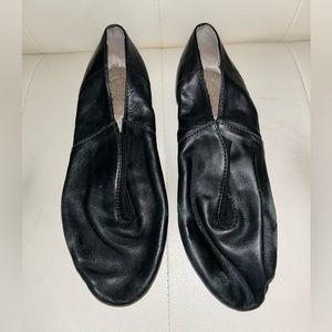 Black leather Jazz Dance shoe